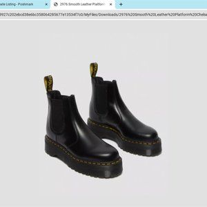 2976 Smooth Leather Platform Dr Marten Chelsea Boot